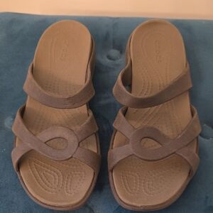 CROCS Women's Dark Brown Sandals